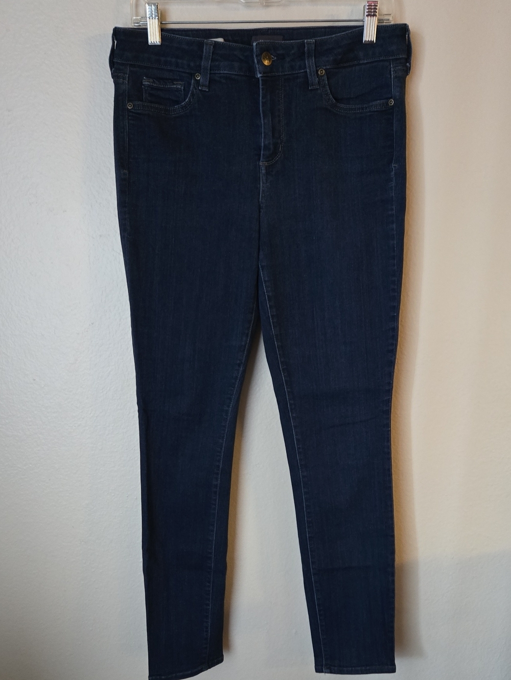 NYDJ Ami Skinny Legging Jeans Size 10 Dark Wash Lift Tuck